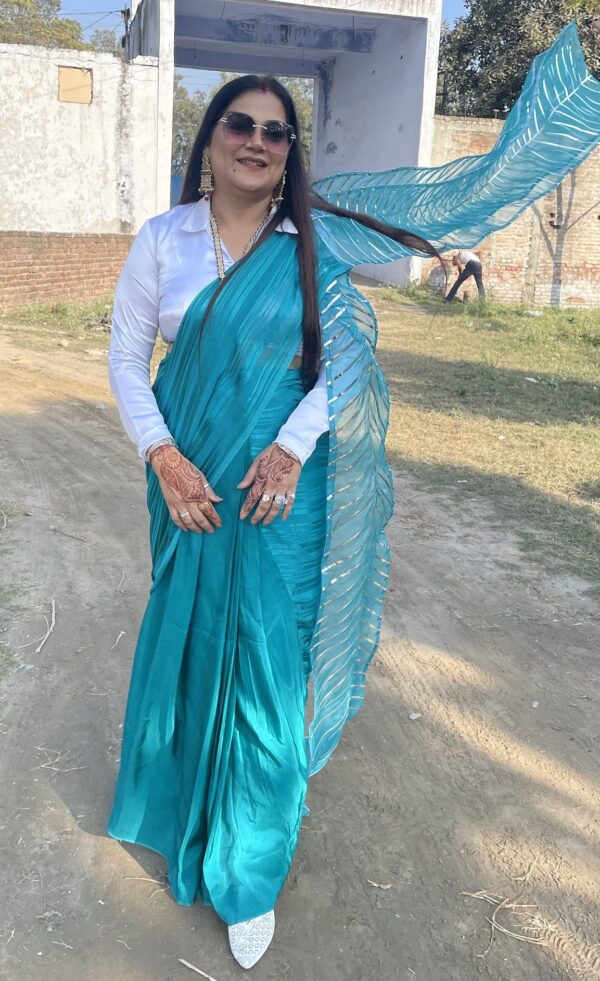 Crop Collar Blouse- Saree