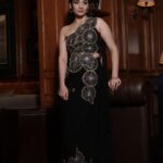Black Drape Saree