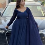 Royal Midnight Anarkali suit