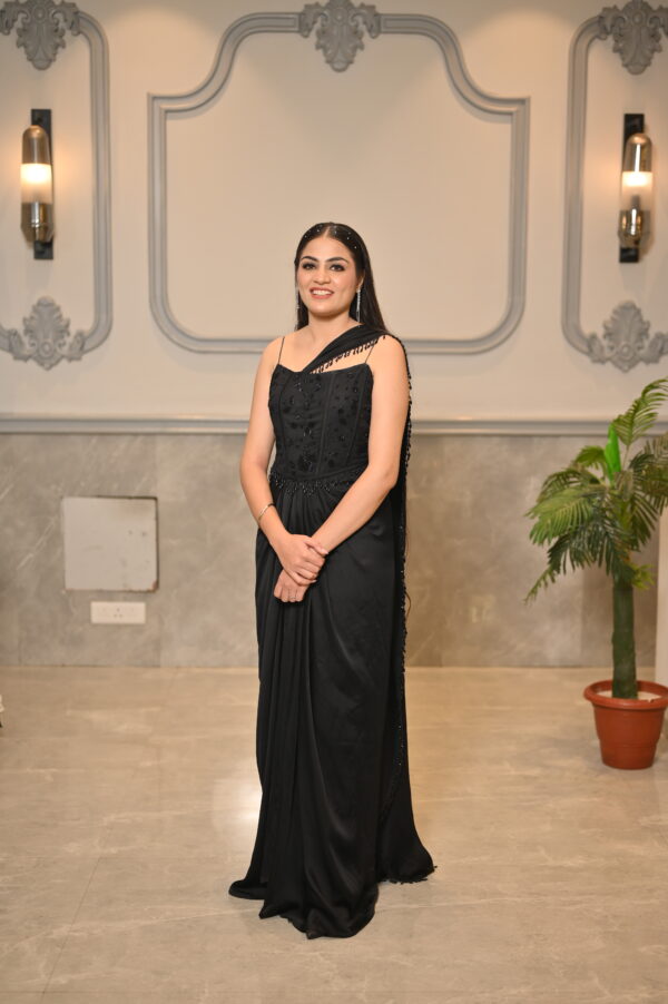 Noir Saree Gown
